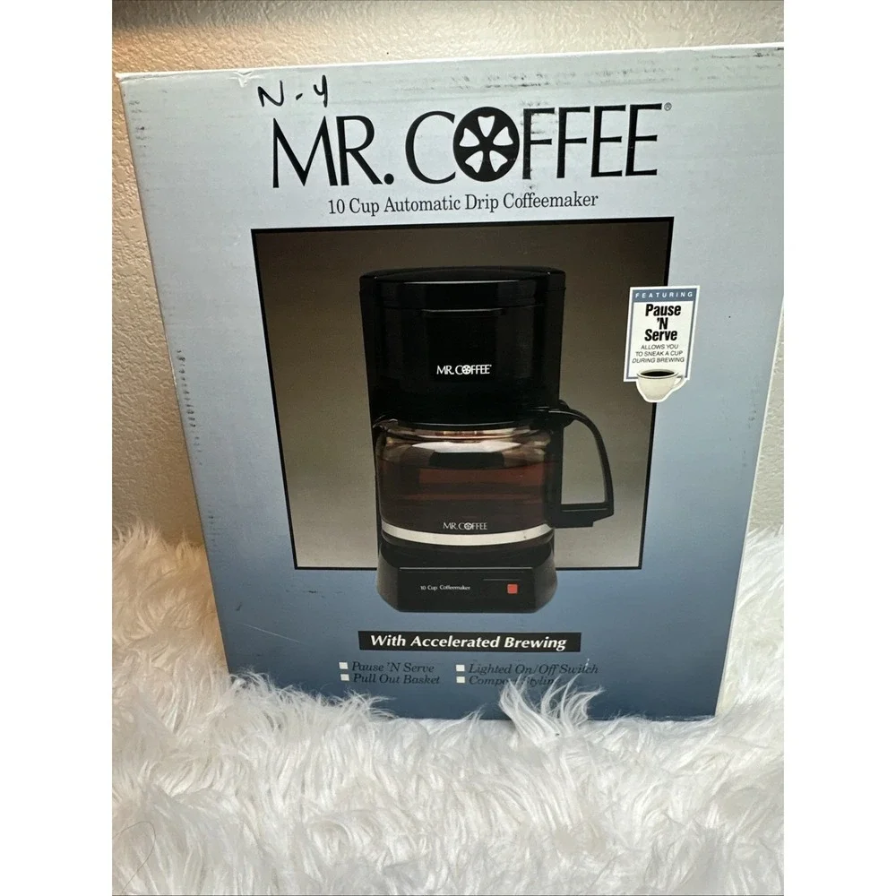 $83 🌙 NEW IN BOX Vtg Mr Coffee 10 Cup Brew Model BL113 Coffee Maker Black NEW